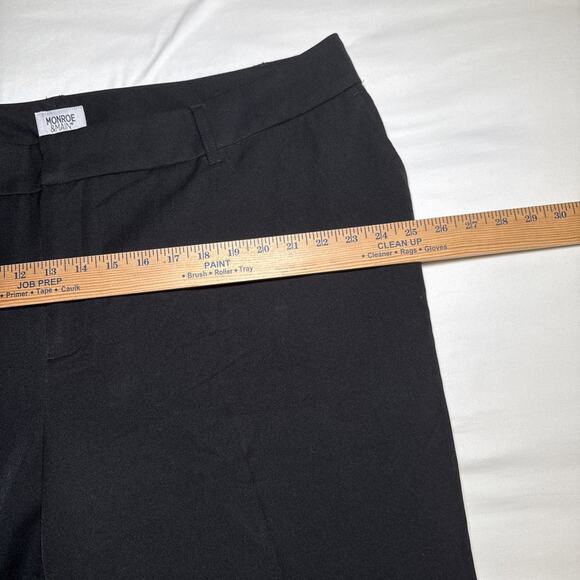 Monroe & Main Womens Pants 22W Black Wide Leg Trousers Career Office Pants NWT - Picture 5 of 14